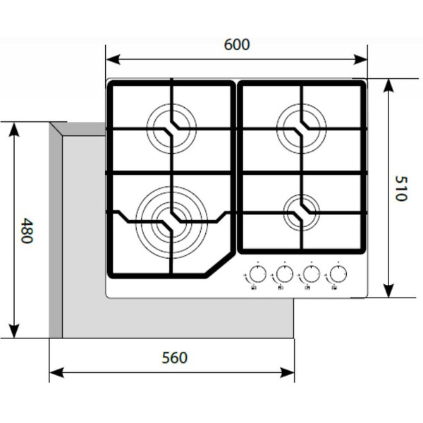 Варочная панель LEX GVG 640-1 BL