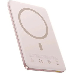 Внешний аккумулятор Baseus PicoGo AM41 Ultra-Slim Magnetic Power Bank 5000mAh (розовый)
