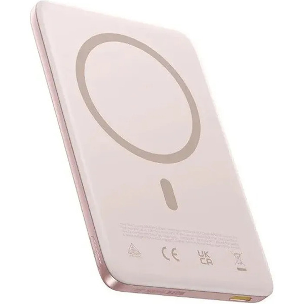 Внешний аккумулятор Baseus PicoGo AM41 Ultra-Slim Magnetic Power Bank 5000mAh (розовый)