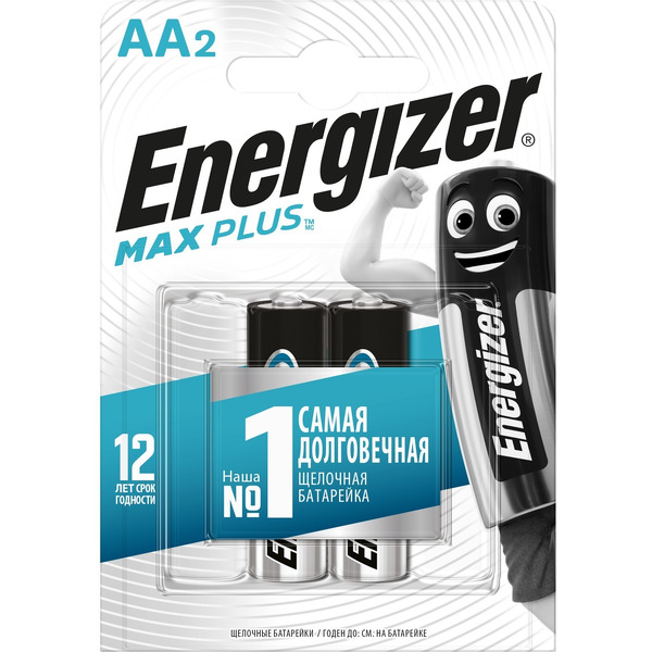 Батарейки Energizer MAX Plus AA 2шт