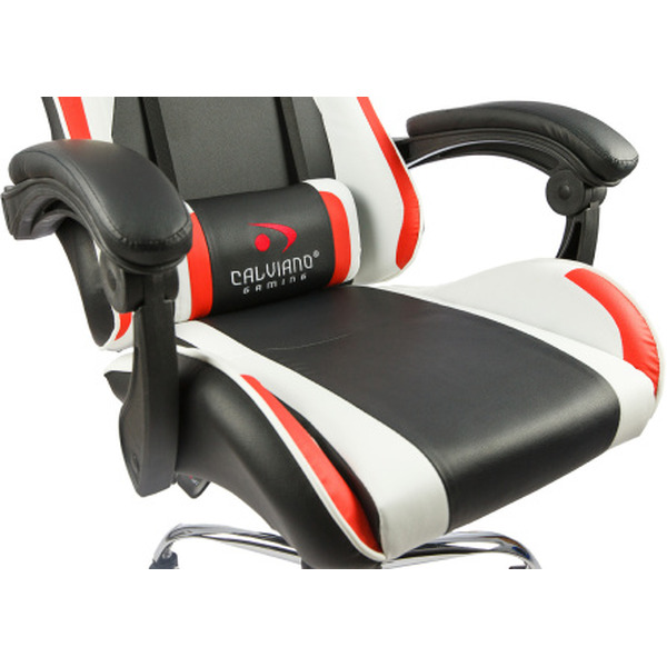 Игровое кресло Calviano Asti Ultimato (черный/белый/красный)