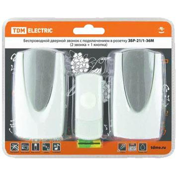 Беспроводной дверной звонок TDM Electric SQ1901-0012