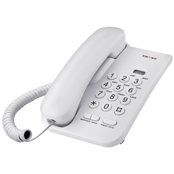 Телефонный аппарат TEXET TX-212 светло-серый
