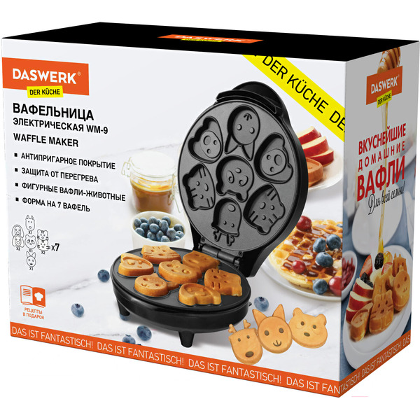 Вафельница DASWERK WM-9 (455660)