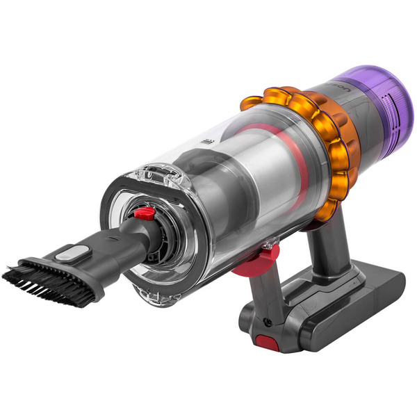 Пылесос вертикальный Dyson V15 Detect Absolute 447033-01 (никель/жёлтый) + Red Line BS-01 16A