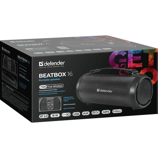 Беспроводная колонка Defender Beatbox 16 (65216)