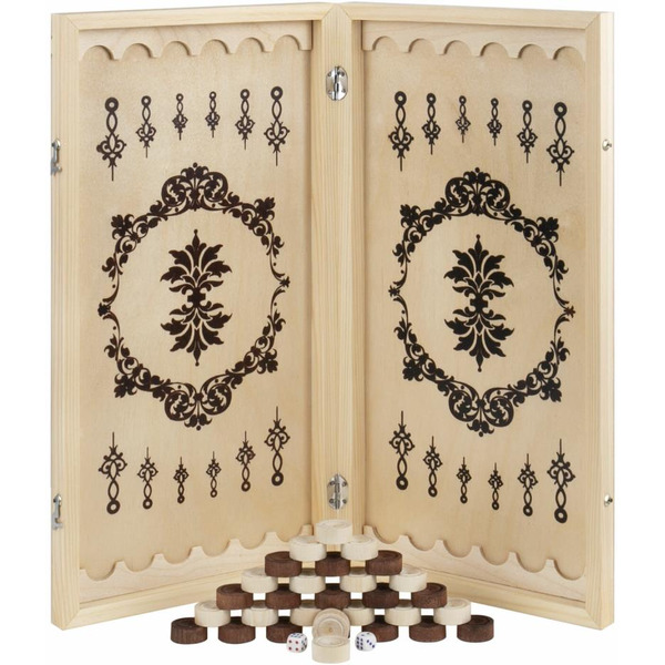 Шахматы, шашки, нарды 3в1 ЗОЛОТАЯ СКАЗКА 665364