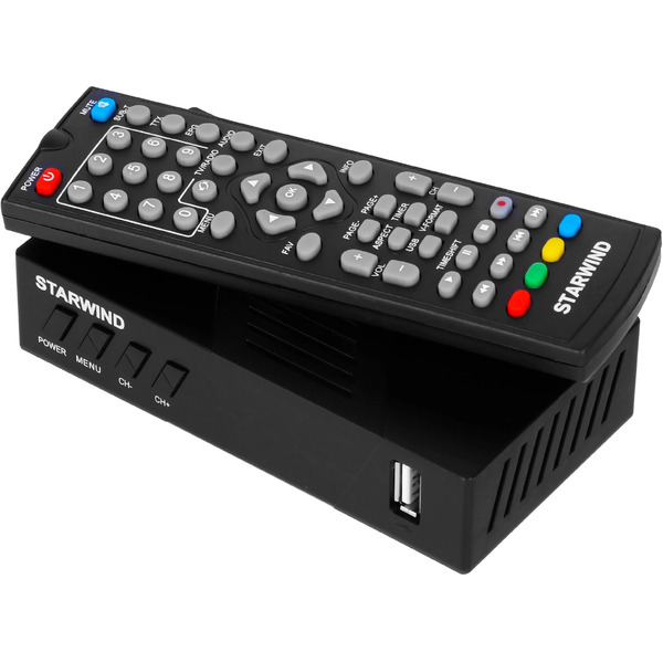 Ресивер DVB-T2 Starwind CT-140 (черный)