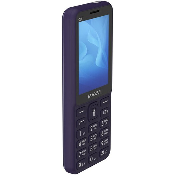 Кнопочный телефон Maxvi C38 (фиолетовый)