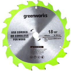Диск пильный по дереву для циркулярной пилы Greenworks 1501607