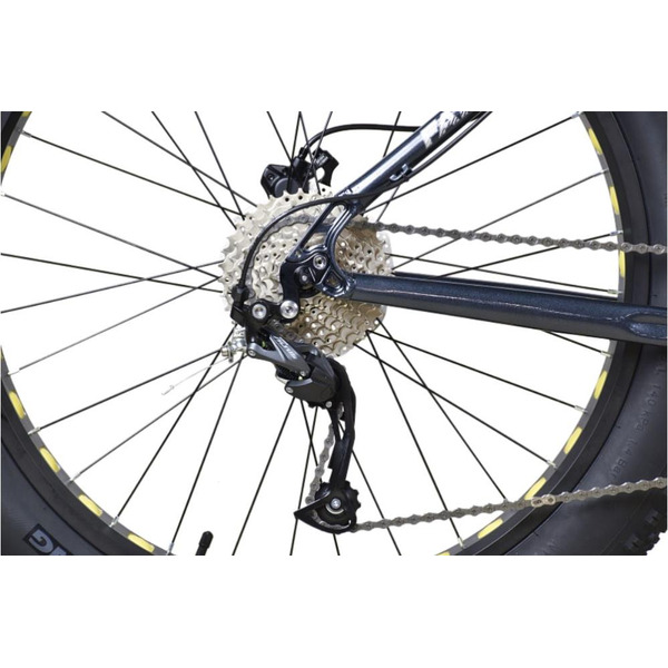 Велосипед Stark Fat 26.3 HD S 2025 HQ-0017808 (темно-серый/серебристый металлик)