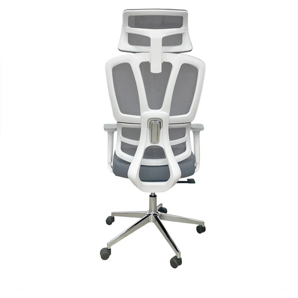 Кресло офисное SITUP PALMA WHITE chrome (сетка Grey/ Grey)