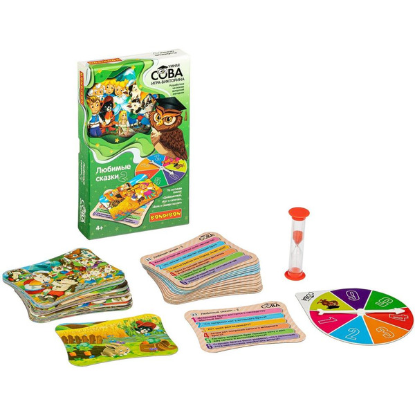 Настольная игра Bondibon Умная сова. Любимые сказки 2 / ВВ4838