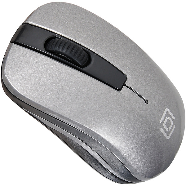 Мышь Oklick 445MW (черный/серый)