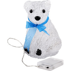 Акриловая светодиодная фигура NEON-NIGHT Белый мишка 513-247