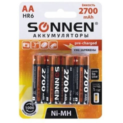 Аккумулятор SONNEN AA 2700мАч 455607