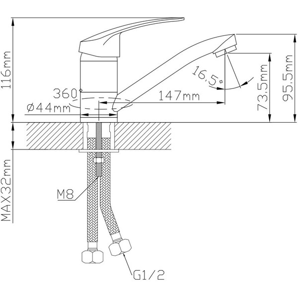 Смеситель AV Engineering AVSHU4-A136-445