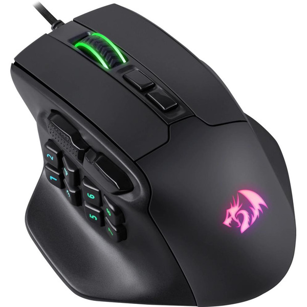 Проводная игровая мышь REDRAGON Aatrox черн,15кн,12400dpi (71276)