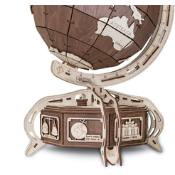 Механическая модель в виде конструктора EWA Глобус (коричневый)