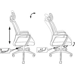 Кресло Бюрократ MC-201-H/TW-11 (черный)