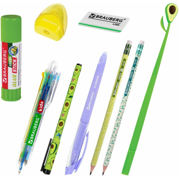 Набор канцелярии подарочный BRAUBERG AVOCADO 880951 (43 предмета)