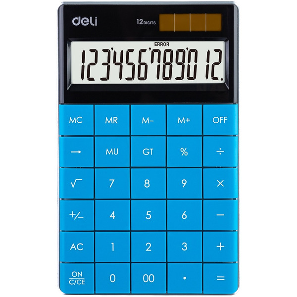 Калькулятор DELI 1589BLUE