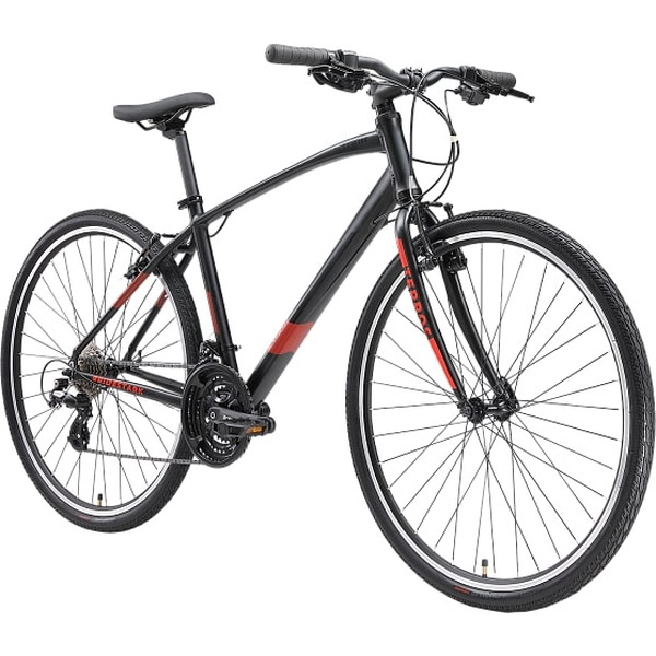 Велосипед Stark Terros 28.3 V черный матовый металлик/оранжевый,черный 18"  HQ-0014212