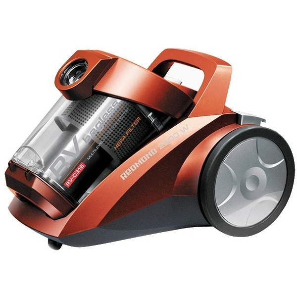 Пылесос с пылесборником REDMOND RV-С316 красный