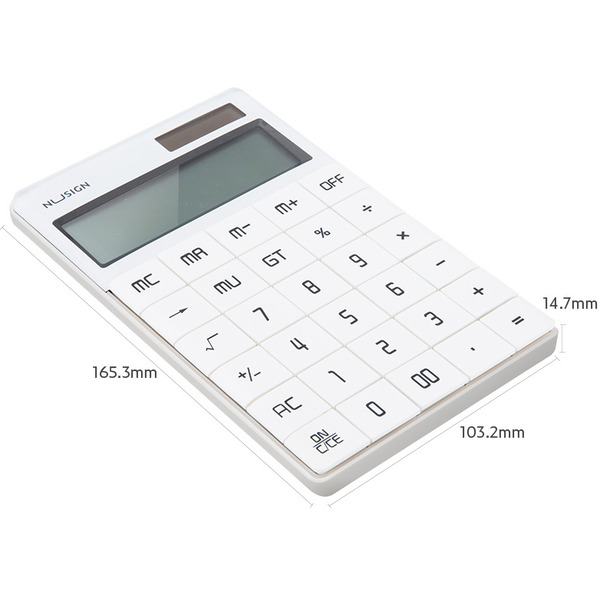 Калькулятор Deli ENS041 (белый)