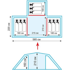 Палатка TRAMP Brest 9 v2 (TTT-084)