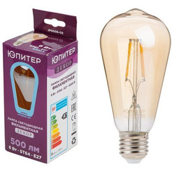 Лампа светодиодная филаментная ЮПИТЕР JP6006-02