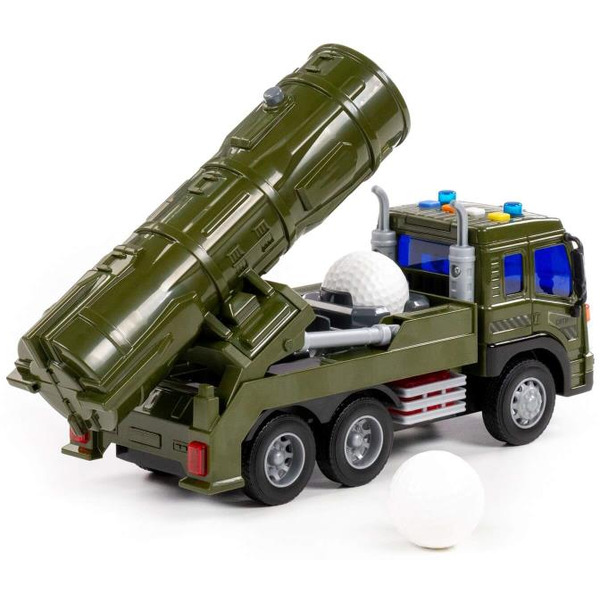 Автомобиль с зенитно-ракетной установкой инерционный Полесье Сити 95329