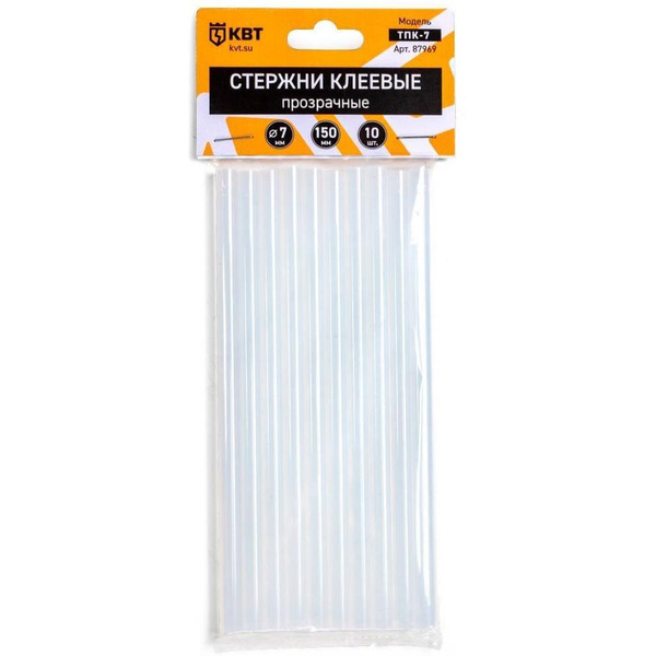 Стержни клеевые КВТ ТПК-7 87969 (прозрачные)