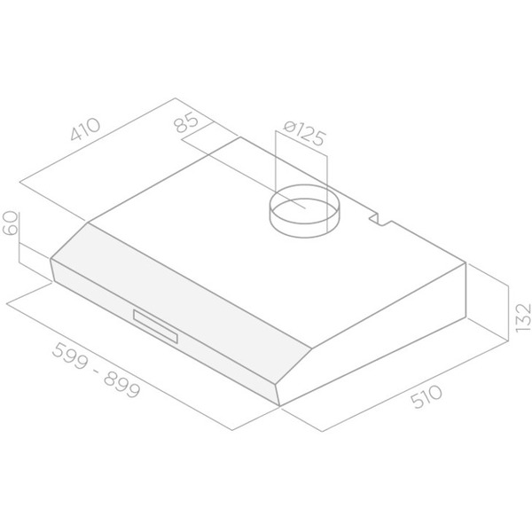 Кухонная вытяжка Elica Krea Lux GFA IX/F/60