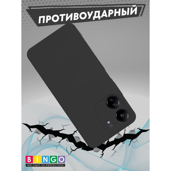 Бампер Bingo Liquid TPU для XIAOMI Redmi 13C/POCO C65 Черный