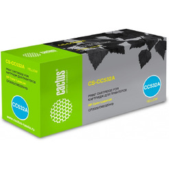 Картридж лазерный Cactus CS-CC532A CC532A желтый (2800стр.) для HP Color LaserJet CP2025/CM2320