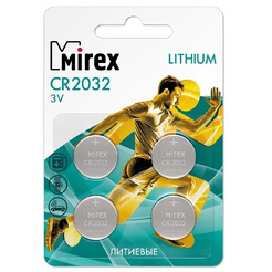 Батарейка Mirex CR2032 4 шт