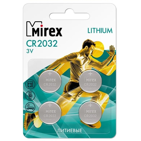 Батарейка Mirex CR2032 4 шт
