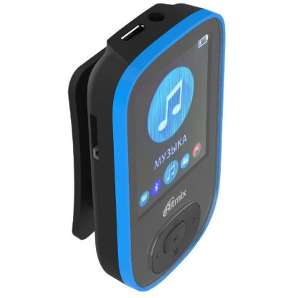 MP3 плеер RITMIX RF-5100BT 8GB (черный/синий)