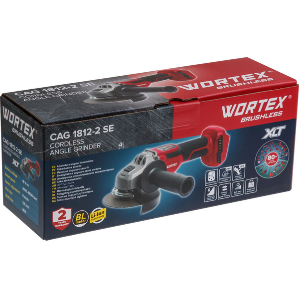 Угловая шлифмашина Wortex CAG 1812-2 SE Solo 1334918 (без АКБ и ЗУ)
