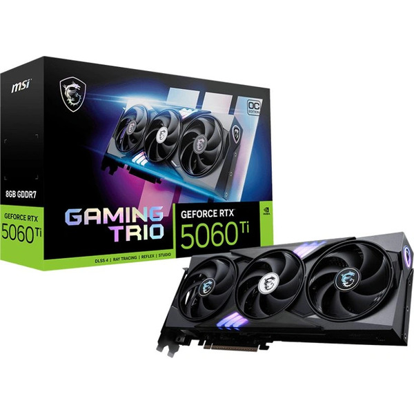 Видеокарта MSI GeForce RTX 5060 Ti 8G Gaming Trio OC