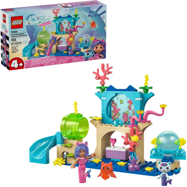 Конструктор Lego Gabby's Dollhouse Приключение кота-русалки и Габи в аквар. 11204
