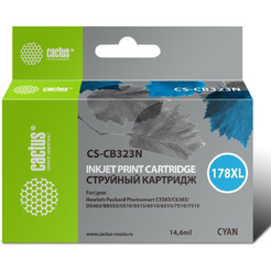 Картридж струйный Cactus CS-CB323N(CS-CB323) №178XL (синий)