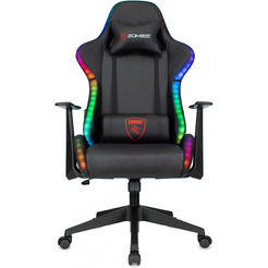 Кресло игровое Бюрократ Zombie GAME RGB экокожа/ткань, черный
