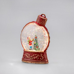 Декоративный фонарь с эффектом снегопада и подсветкой NEON-NIGHT Елочный шар 501-160