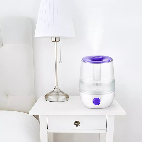 Увлажнитель воздуха Kitfort KT-2842-1 (бело-фиолетовый)