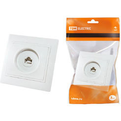 Розетка компьютерная TDM Electric Таймыр SQ1814-0021 (белый)
