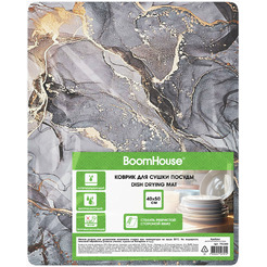 Коврик для сушки посуды Boomhouse Nano 701165 (мрамор серый)