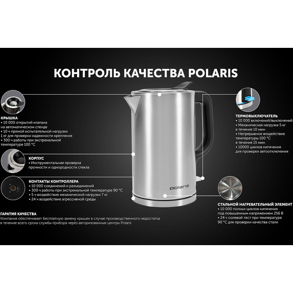Электрический чайник Polaris PWK 0712CA Water Way Pro
