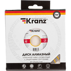 Отрезной диск алмазный KRANZ Turbo KR-90-0106